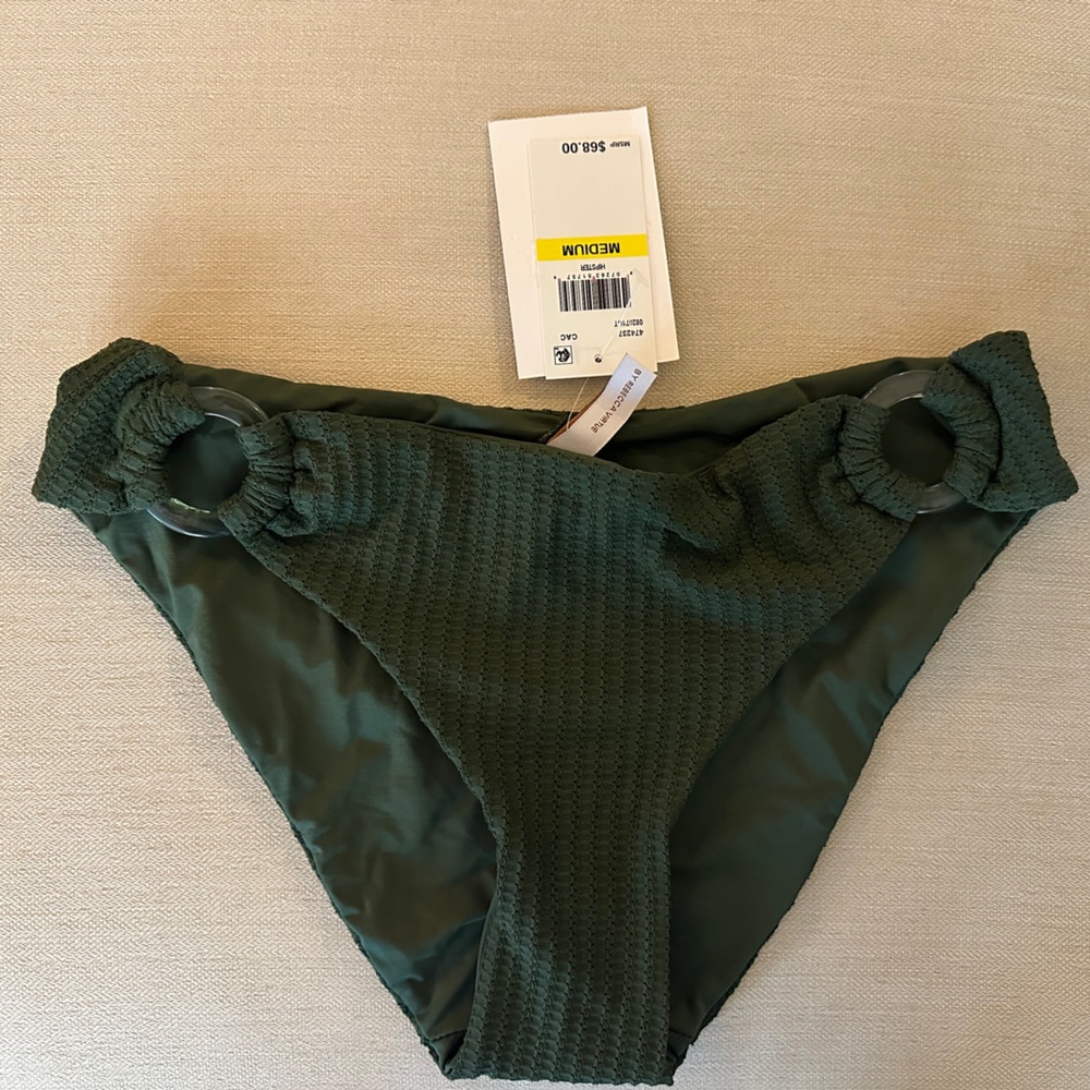 Becca Line N Sand Bikini Bottom, Cactus, M NWT